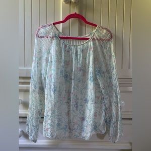 Breezy floral blouse